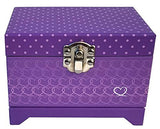 My Tiny Treasures Box Company Ballerina Music Box (Heart Ballerina Music Box - Purple)