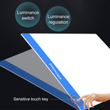 A4 LED Light Box SIKIWIND Ultra-Thin Portable Tracing Light Box with USB Power Cable for 5D DIY Diamond Painting - Sketching - Artists Drawing and Animation etc Dimmable Brightness