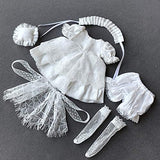 HMANE 6Pcs Set BJD Dolls Clothes for 1/6 BJD Dolls, White Princess Lace Dress Outfit Set Dollfie Dress Up (No Doll)