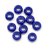 Darice Pony Beads Blue 6 x 9mm 720Pc (3 Pack) 06121 4 03 Bundle with 1 Artsiga Crafts Small Bag