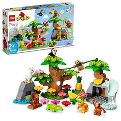 LEGO DUPLO Wild Animals of South America 10973 Jungle Building Toy Set for Toddlers, Preschool Boys and Girls Ages 2-5 (71 Pieces)