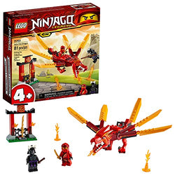 LEGO NINJAGO Legacy Kai’s Fire Dragon 71701 Dragon Toy Figure Building Kit (81 Pieces)