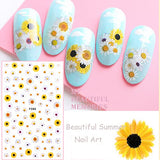 Nail Stickers, Flowers Nail Art Stickers Nail Decals for Nail Art, Nail Design Stickers, Self-Adhesive Nail Decals Stickers for Nails Art Design