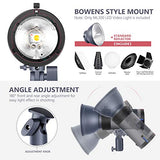 Neewer ML300 300W GN60 Outdoor Studio Flash Strobe Li-ion Battery Powered Monolight with 2.4G Wireless Trigger, 1000 Full Power Flashes, Recycle in 0.4-2.5 Sec, Bowens Mount