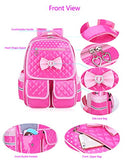 Gazigo Reflective Girls Cute School Backpack PU Leather Kids Bookbag Satchel