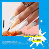 Gel Nail Polish Kit 20 Colors 5ml each Bottle Glitter Nude Neon Nail Set Art Manicure Salon DIY at Home(Pack8 - Shoujo Garden)