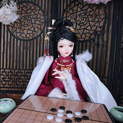 BJD Handmade Doll Chinese Ancient Style Female Winter Clothing for 1/3 BJD Girl Dolls Clothes Accessories