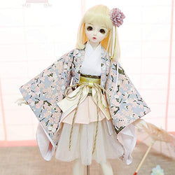 BJD Handmade Doll Japanese Ancient Style Improvement Kimono for BJD Girl Dolls Clothes Accessories,1/4