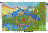 DIY 5D Diamond Painting Art Kits for Adults Cross Stitch Kits Pattern Picture Arts Craft Supply Home Wall Decor (FY329-FBA)