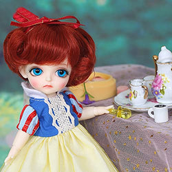Y&D BJD Dolls 1/8 Princess Doll 6.2 Inch Ball Joints Doll DIY Toy Gift for Children Joints Lifelike Pose with Gorgeous Dress Shoes Wig Beautiful Makeup for Birthday