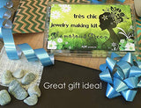 Très Chic Jewelry Making Supplies Kit - Unique Beads, Stylish Charms, eBook with Step-by-Step Craft