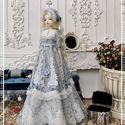 HMANE BJD Doll Clothes 1/4, Retro Simple Elegant Dress for 1/4 BJD Dolls (No Doll)
