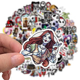 Nightmare Before Christmas Stickers 100pcs Classic Funny Horror Stickers Halloween Stickers Christmas Stickers