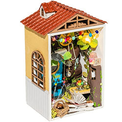 Rolife Tiny House Miniature Dollhouse Craft Kit for Adults to Build Mini Town Serie (Sunshine Garden)