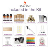 Candle Making Kit for Adults and Teens, Soy Wax Candle Making Supplies, Full Candle Making Kit for Beginners, Arts and Crafts Kit for Women, DIY Kits for Adults, Gifts for Women by Wick and Wish