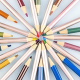 ADAXI 54-Piece Colored Pencil Set and Sketch Pen Set - Professional Watercolor Pencils for Adults/Kids, w/Black Zipper Case & Two Sketchbooks - Durable Art Pencils for Coloring, Sketching, Blending