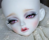 Zgmd 1/4 BJD Doll Ball Jointed Doll Mermaid Doll Head With Face Make Up Half Close Eyes
