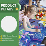 ESRICH Canvases for Painting 36Pack/9Size,Square Canvas with 4*4",6*6",8*8",Rectangle Canvas with 5*7", 8*10", 9*12", 11*14",Round Canvas with 8*8",10*10",Painting Canvas for Oil & Acrylic Paint