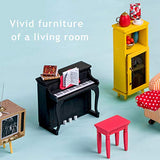 Rolife DIY Miniature Dollhouse Kit 1:24 Scale Model Diorama Gifts for Adults (Joy's Peninsula Living Room)