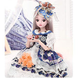 YIHANGG BJD Doll, 1/3 Dolls 24 Inch 60cm 19 Ball Jointed Doll DIY Toys with Clothes Outfit Shoes Wig Hair Makeup, Best Gift for Girls