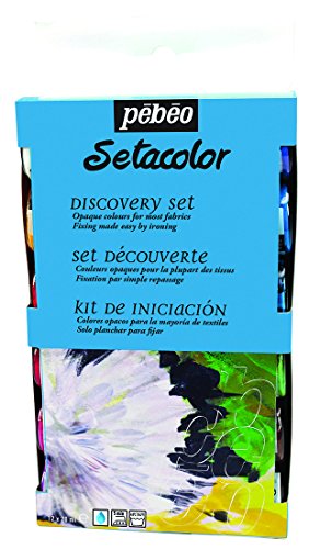 Pebeo Setacolor Opaque Discovery set of 12 Assorted 20ml Fabric Paint Colors