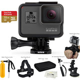 GoPro HERO6 Black (2017 Model) - w/SanDisk EXTREME 32GB Micro SDHC, w/A Deluxe Accessory Kit