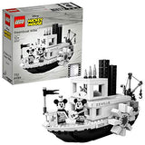 LEGO Ideas 21317 Disney Steamboat Willie Building Kit (751 Pieces)