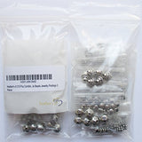 Heather's cf 450 Pieces Silver Tone Zinc Alloy Tibetan Bead Caps Combination Fit 4-10mm Beads