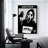 XXERF The Film Ghostface Classic Movie Canvas Art Poster and Wall Art Picture Print Modern Family Bedroom Decor Posters 24x36inch(60x90cm)