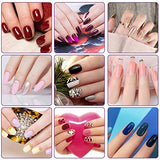 Acrylic Nail Kit with Acrylic Liquid & Nail Glue, Nail Kit Set Professional Acrylic with Everything, French Tips Nail Art Decoration Tools for Beginners and Technicians