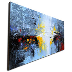 Large Hand Painted Textured 3D Oil Painting on Canvas Big Abstract Wall Art Landscape Artwork