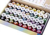 Simthread 63 Brother Colors 1000M(1100Y) Polyester Embroidery Machine Thread for Brother Babylock