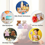 8 Pieces Plush Mini Teddy Bear 4 Inch Stuffed Animal Toys Soft Bear Doll Wedding Present Box Doll Toy for 2021 Graduation Birthday Wedding Decorations Party Favors (Pink, Purple, Brown, Apricot)