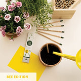 Sprout Pencils | Happy Bee Edition | Graphite Plantable Pencils with Bee-friendly Flower, Herb & Vegetable Seeds | Eco-Friendly Organic Wood | Prime Sustainable Gift with Inspirational Quotes | 5 Pack