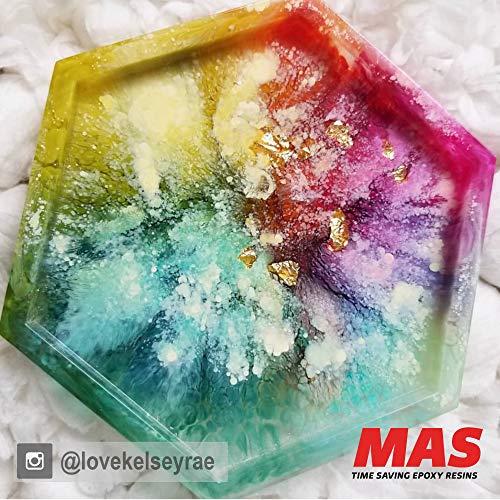  MAS Art Pro Epoxy Resin & Hardener, Two Part Art Resin  Features UV Inhibition, Longer Working Time, Special Formulation for Resin  Art