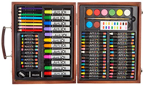 Art 101 78-Piece Art & Creative Set in a Wooden Case