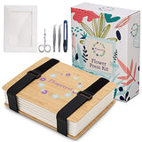 XYZ Flower Press Kit Wooden Art Flower Pressing Kit for Drying & Preserving Foliage -Plant Press Book Includes Press Plates,Straps & Accessories for Multi-Layer Pressing - Color Retention Drying Kit