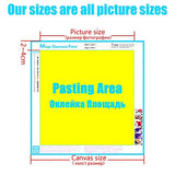 DIY 5D Diamond Painting Kits for Adults Full Drill Lady in Black Dress and White Hat 80x120cm Square Drill Cross Stitch Crystal Rhinestone Diamond Art Embroidery Canvas Crafts for Home Wall Decor Q284