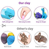 Modeling Clay Kit for Kids, Exptolii 50 Colors Air Dry Magic Clay with Tools, Animal Accessories Super Light DIY Molding Clay Gift for Boys, Girls 3+