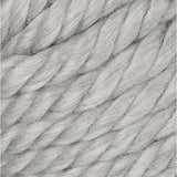 Bernat Mega Bulky Yarn, 10.5 oz, Gauge 7 Jumbo, 100% Acrylic, Light Grey Heather