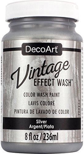 Decoart Vintage Effect Wash 8oz, Silver