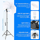 NEEWER 2.6m x 3m / 8.5ft x 10ft Background Support System and 800W 5500K Umbrellas Softbox Continuous Lighting Kit for Photo Studio Product,Portrait and Video Shoot Photography