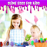 Galaxy Slime, 24 Pack Slime Eggs Kit for Kids Boys Girls Stress Relief Toys Party Favors for Kids 4-8 Slime Easter Egg Goodie Bag Easter Basket Stuffers Christmas Stocking Valentines Birthday Gifts