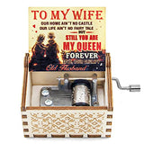 Mr.Winder Music Box Gift for Wife, Birthday Anniversary Christmas Valentine Gift to My Wife Girlfriend from Husband Musical Box Play You are My Sunshine