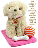 Click N' PLAY 9 piece Doll Puppy Set and Accessories. Perfect For 18 inch American Girl Dolls