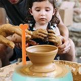 Pottery Wheel Kit for Kids, Handmade Artist Paint Pottery Studio, Ceramic Machine with Sculpting Clay Educational Handicraft DIY Toy Art Craft Kit for Boys Girls Beginners - Green