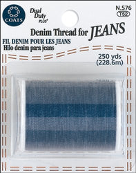 COATS&CLARK N576 Denim Thread for Jeans, 250-Yard, Blue