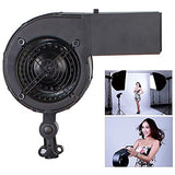 Mugast Studio Wind Hair Blower Stream Fan, Portable Photography Fan Blower Stage Special Effect Blowing Machine for Fashion Portrait Photo Shooting, Aluminum Alloy (Black)