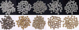 Antique Tibetan Silver Bronze Spacer Beads Box Kit 500pcs Jewelry Findings Beading Assortment