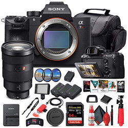 Sony Alpha a7R III Mirrorless Digital Camera (Body Only) ILCE7RM3/B + Sony FE 24-70mm Lens + 64GB Memory Card + 2 x NP-FZ-100 Battery + Corel Photo Software + Case + External Charger + More (Renewed)